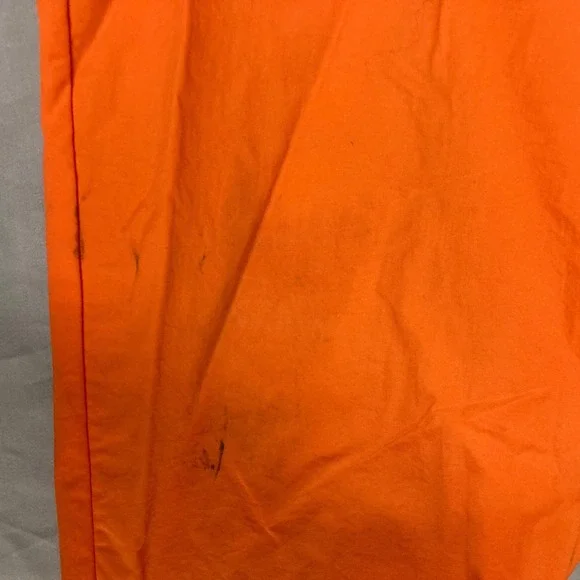 Tommy Hilfiger Mens Orange Anorak Windbreaker Jacket Quarter Zip Hooded XL - Picture 7 of 16